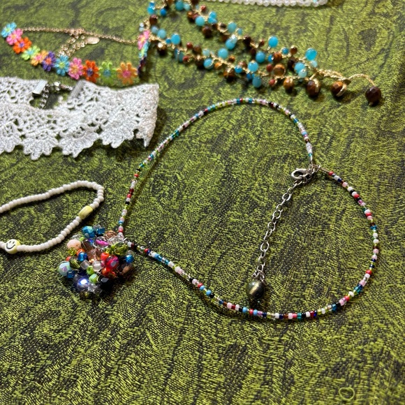 Choker Necklace bundle lot of colorful chokers jewelry set - Picture 6 of 7